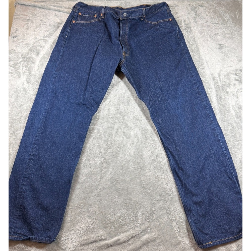 Vtg Levi's 501 Button Fly Jeans Made in Mexico W44 L33 Dark Wash 2002